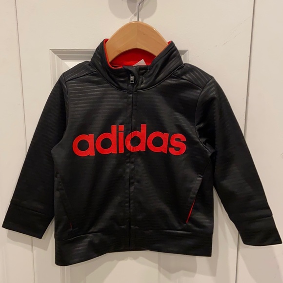 Adidas Black Striped Zipping Sweater 